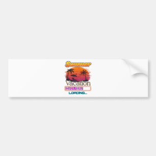 Vakantie laden zomerse zonsondergang strand bumpersticker