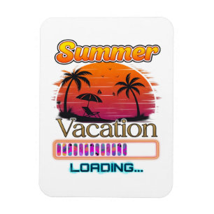 Vakantie laden zomerse zonsondergang strand magneet