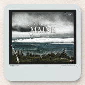 Vakantie land, Maine Bier Onderzetter (Voorkant)