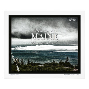 Vakantie land, Maine Foto Afdruk