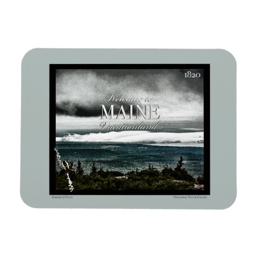 Vakantie land, Maine Magneet (Horizontaal)
