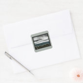 Vakantie land, Maine Vierkante Sticker (Envelop)