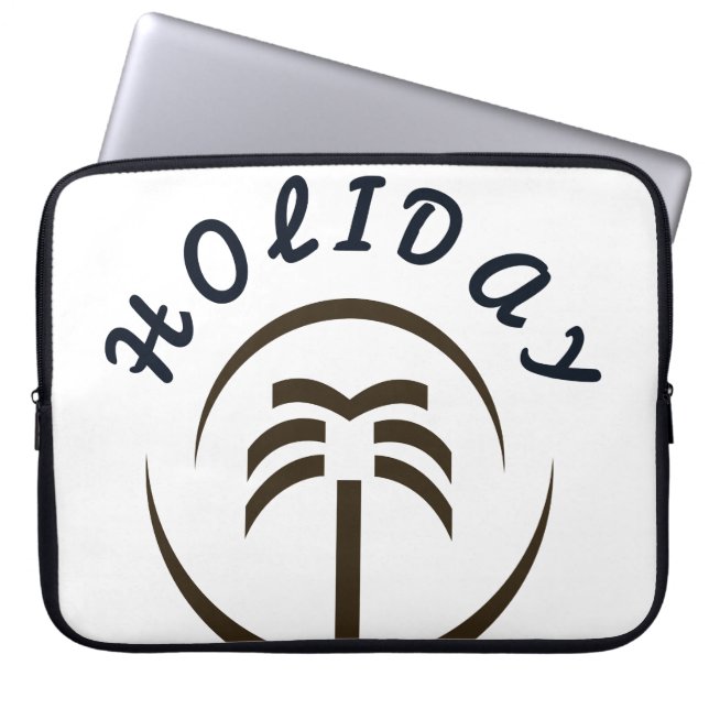 Vakantie Laptop Sleeve (Voorkant)