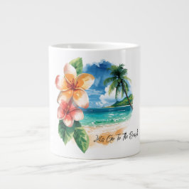 Vakantie, Laten we naar het strand gaan  Grote Koffiekop