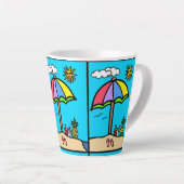 vakantie latte mok (Rechterhoek)