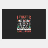 Vakantie Lelijke Kerstmis Ik heb liever Halloween  Inpakpapier Vel (Voorkant)