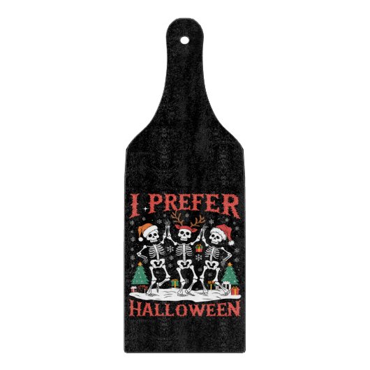 Vakantie Lelijke Kerstmis Ik heb liever Halloween  Snijplank (Voorkant)