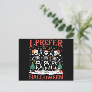Vakantie lelijke kerstmis ik verkies Halloween ker Feestdagenkaart