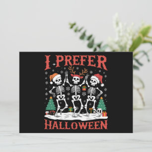 Vakantie lelijke kerstmis ik verkies Halloween ker Feestdagenkaart