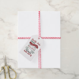 Vakantie levering label voor de Noordpool Express Cadeaulabel