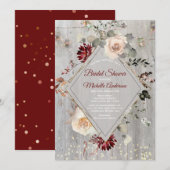 Vakantie Lichten Mason Jar Floral Vrijgezellenfees Kaart (Voorkant / Achterkant)