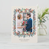 Vakantie Lijst fotokaart Feestdagenkaart (Staand voorkant)