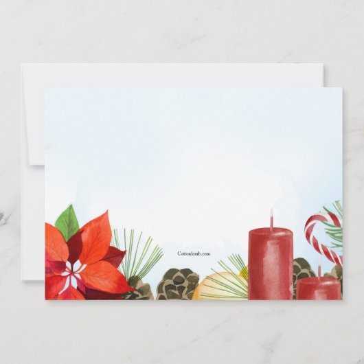 Vakantie Lijst Open House Uitnodiging (Achterkant)