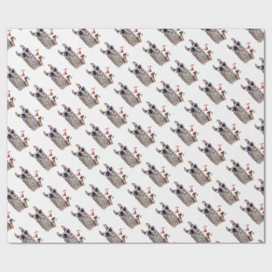 Vakantie Llama Cadeaupapier (Vlak)