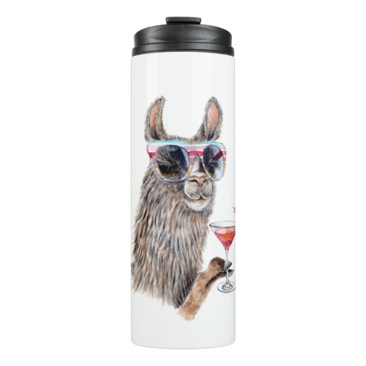 Vakantie Llama Thermosbeker (Voorkant)