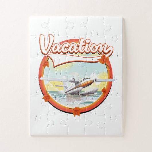 Vakantie logo legpuzzel (Verticaal)