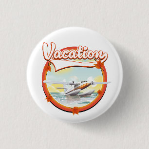 Vakantie logo ronde button 3,2 cm