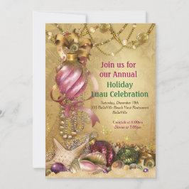 Vakantie Luau Beach Party Uitnodigingen