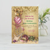 Vakantie Luau Beach Party Uitnodigingen (Staand voorkant)