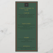 Vakantie Luxe Elegant Kerst Menukaart (Voorkant)