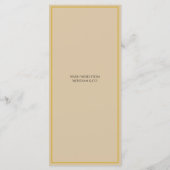 Vakantie Luxe Elegante Kerst Menukaart (Achterkant)