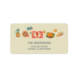 Vakantie maaltijden van comfort & vreugde adres etiket