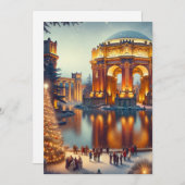 Vakantie Magic San Francisco Kerstmis Feestdagenkaart (Voorkant / Achterkant)