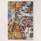 Vakantie magie op het stadsplein legpuzzel (Verticaal)