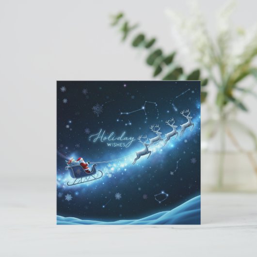 Vakantie magische kerst Kaart (Staand voorkant)