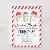 Vakantie Mahjong Party bewerkbare uitnodiging, Mah Kaart (Voorkant)