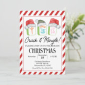 Vakantie Mahjong Party bewerkbare uitnodiging, Mah Kaart (Staand voorkant)