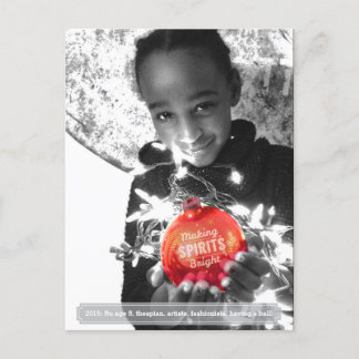 Vakantie maken Spirits Bright Photo Briefkaart