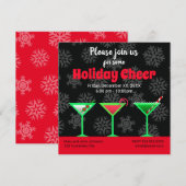 Vakantie Martini Cocktail Party Kaart (Voorkant / Achterkant)