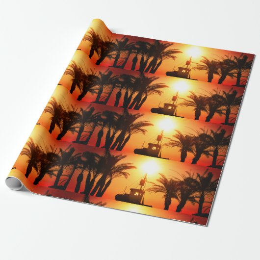 Vakantie Matte Wrapping Papier, Cadeaupapier (Uitgerold)