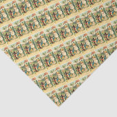 Vakantie Meisje &  Paashaas Weefsel Papier (Detail)