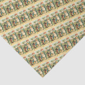 Vakantie Meisje &  Paashaas Weefsel Papier (Detail)