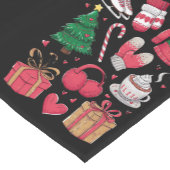 Vakantie Meisjes Schattige Kostuum Funny Christmas Korte Tafelloper (Hoek)