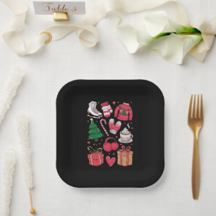 Vakantie Meisjes Schattige Kostuum Funny Christmas Papieren Bordje