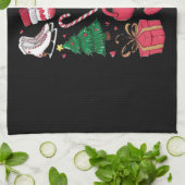 Vakantie Meisjes Schattige Kostuum Funny Christmas Theedoek (Gevouwen)