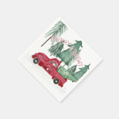 Vakantie Merry Bright Gnomes Christmas Party Fores Servet (Hoek)