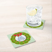 Vakantie met Abstract modern geometrisch ontwerp Kartonnen Onderzetters (Insitu)