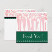 VAKANTIE MET ART DECO FEESTDAGENKAART (Voorkant / Achterkant)