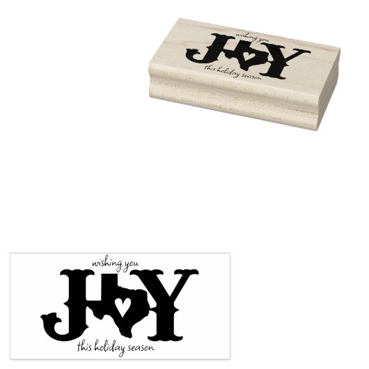 Vakantie met foto's van Texas JOY Rubberstempel (Gestempeld)