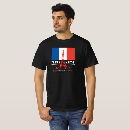 Vakantie met het gezin Parijs Frankrijk T-shirt (Voorkant volledig)
