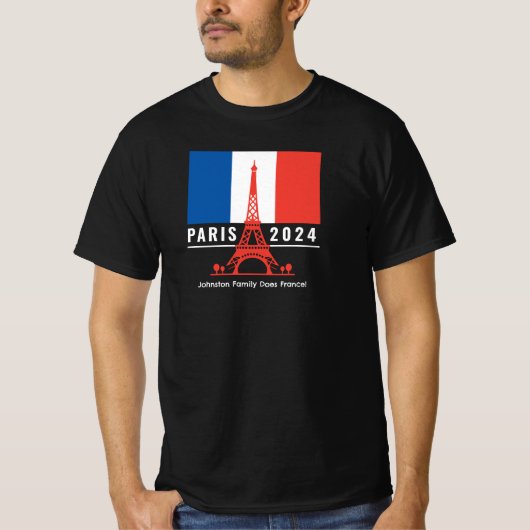 Vakantie met het gezin Parijs Frankrijk T-shirt (Voorkant)