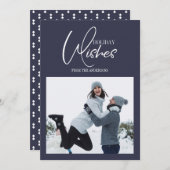 Vakantie met kerstfoto feestdagenkaart (Voorkant / Achterkant)