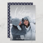 Vakantie met kerstfoto feestdagenkaart (Voorkant / Achterkant)