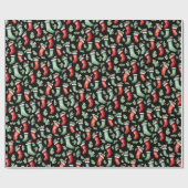 Vakantie met Kerstmis Cadeaupapier (Vlak)