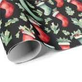 Vakantie met Kerstmis Cadeaupapier (Rol Hoek)