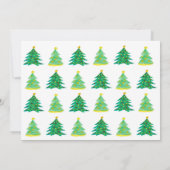 Vakantie met kerstversiering kaart (Achterkant)